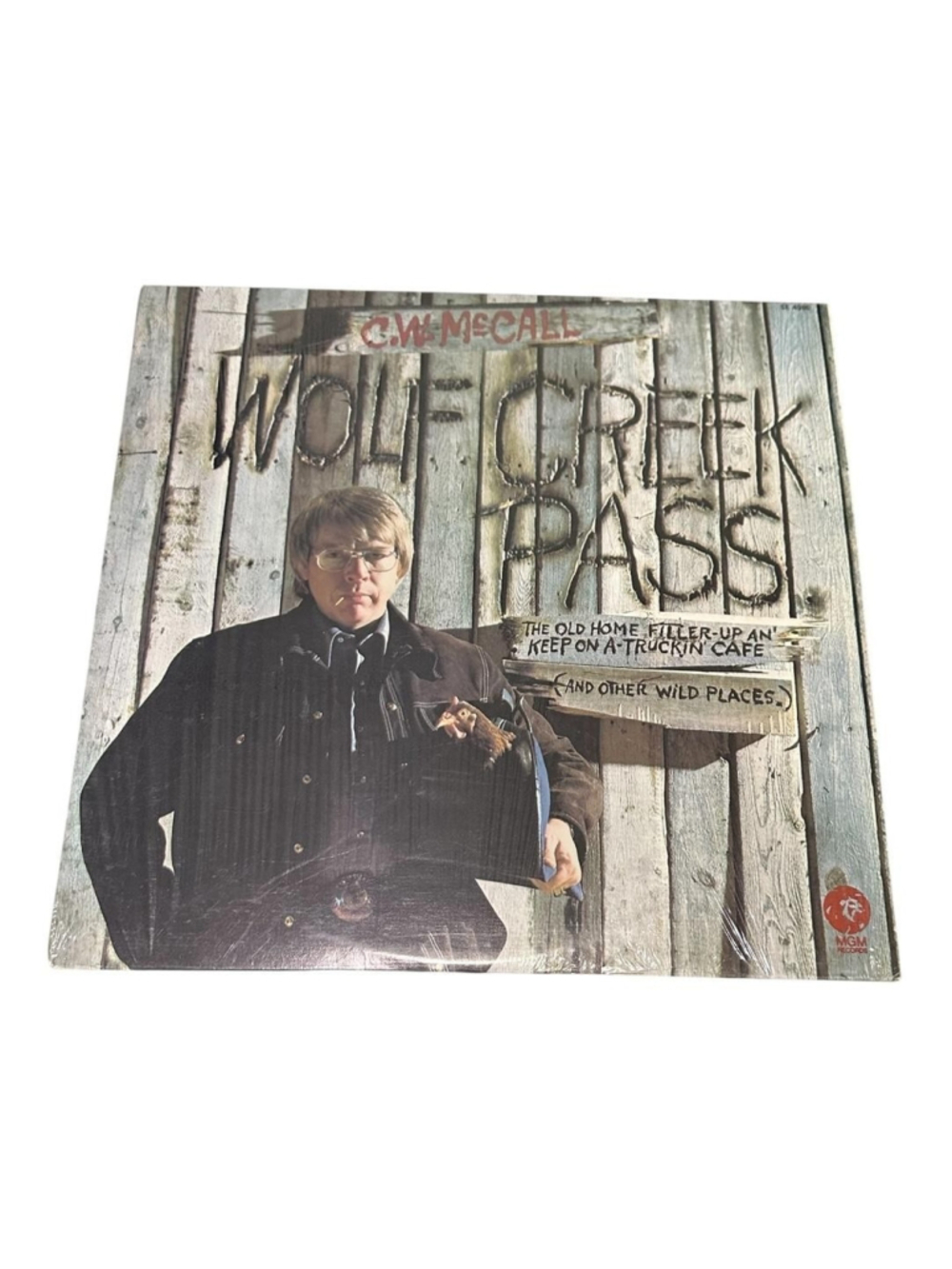 Vintage C W McCall Wolf Creek Pass 12" Black Vinyl LP 1975 MGM Country Album